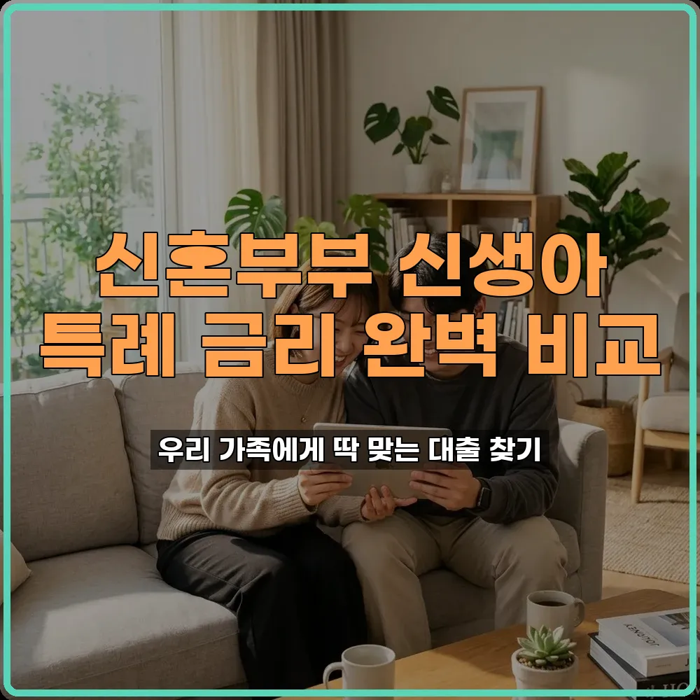 신생아 특례 금리 비교